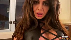 nina dolci rides rome major's bbc in hairy pussy hotel fuck with clit licking