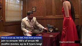 The Doctor's Deception - Aria Rose backstage with nurse gloves and heels.