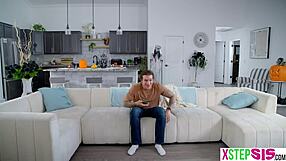 Big ass latina stepsis brats out on halloween craving hardcore monster cock pounding.