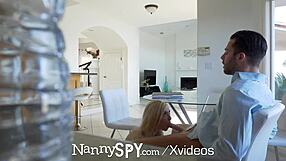 whoa this nanny's pounding her big dick workout for that job