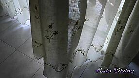 Sneak into her house watch stranger pound asia divine's tight ass doggystyle then creampie!