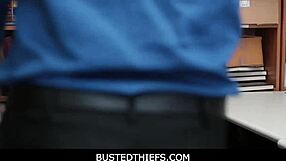 I fuck blonde teen shoplifter after busting her