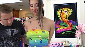 im totally hooked on kiarra kai taking bryan gozzlings rough hardcore pounding