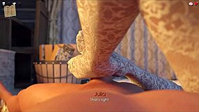 Her BIG TITS wrap MONSTER COCK during intense FOOTJOB pleasure