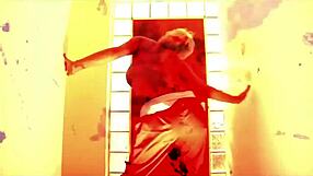 Sexy Big Tits Babe Rips Clothes In Fiery Striptease Show