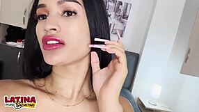 Axel Johnson pounds perky latina teen's first creampie deepthroat casting