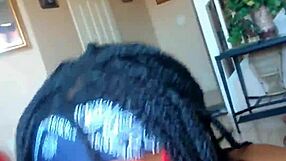 Wow! Petite black teen's sloppy deepthroat facial cumshot caught on valentine's!!