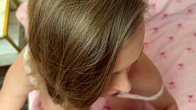 young 18+ neighbor brings pie sparking creampie encounter
