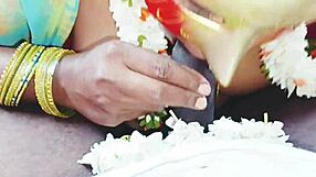 Indian Saree Housewife Sucks Father-in-Law's Cock Cheating with Dirty Telugu Talk