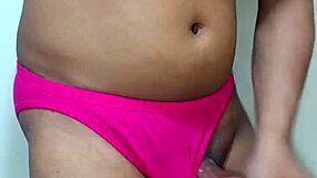 I'm stroking hard in these erotic panties...