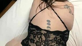 Homemade couple fucks fat latina milf doggystyle bareback with anal finger pussy spreading