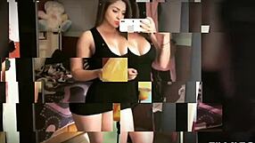 peruvian latina's big ass takes monster cock webcam pounding in sexy kinesiologa style