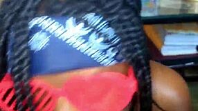 Wow! Petite black teen's sloppy deepthroat facial cumshot caught on valentine's!!