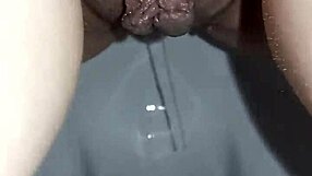 Pregnant european milf's big squirting pussy orgasms hard on toilet solo