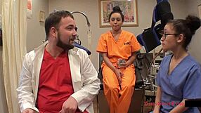 Spy Cam Grabs Mia Sanchez's Petite Latina Pussy Spread in Gyno Exam by Doctor