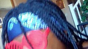 Wow! Petite black teen's sloppy deepthroat facial cumshot caught on valentine's!!