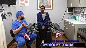 dr tampa fingers daisy mynx's shaved pussy backstage before anal domination