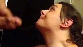 pornnapplepie chokes on cock deepthroats gags spits sloppy for lover