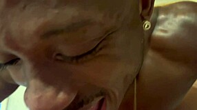 Hot night with friend's black husband at motel he licks me to orgasm