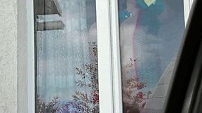 i strip naked in taxi without panties for voyeur driver watching my hairy milf pussy