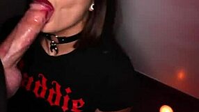 Layna Marie blows stepdad fulfilling prophecy. She's hooked on his cock!