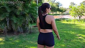 police catch milf sucking young cock in public park