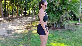 police catch milf sucking young cock in public park