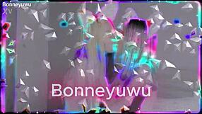 cute petite argentinian bonneyuwu teen lifts skirt on bed solo masturbates small tits beautifully sexy