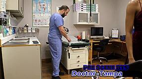 dr tampa fingers daisy mynx's shaved pussy backstage before anal domination