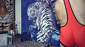 behind the scenes at porn shoot, guy full nelson wrestles new zealand pornstar then gets her hot blowjob