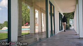 aw cute lesbians kissing licking small tits pussies in sweet girl-on-girl muff diving makeup