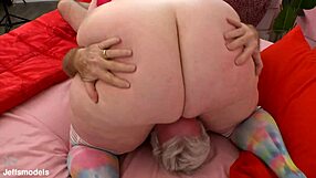 hey watch this sexy mature plumper asstyn martin take huge cock doggystyle deep