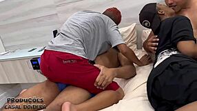 different motel room orgy with screaming latina housewife and swollen pussy