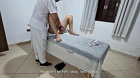 the doctor checks the patient's ass and pussy then rims her thoroughly