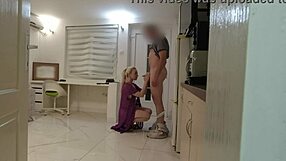 Cute Delivery Guy Returns Flowers I Suck His Cock Deep Blowjob!