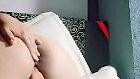 Pretty Homemade Mexican Latina Wife Toys Tight Wet Pussy Monster Dildo