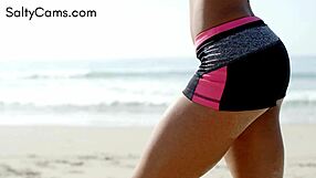 WOW! Fit Model's Tight Ass Begs for Your Hands!