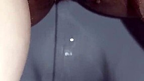 Pregnant european milf's big squirting pussy orgasms hard on toilet solo