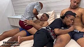 different motel room orgy with screaming latina housewife and swollen pussy