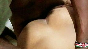 hairy kenyan ebony pussy stretched by massive bbc pounding