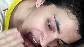 Lick Cum Off Fingers In Quickie Blowjob Explosion