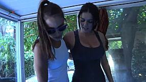 Celeste star hunts fresh teen pussy for hungry lesbian licks