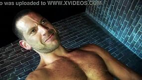 bimbo amy azurra takes two cocks for cumshot threesome pounding