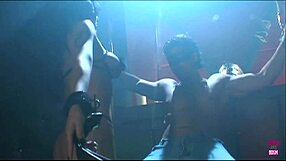 Huge Cock Drills Tattooed Brunette's Fake Tits in Doggystyle Deepthroat