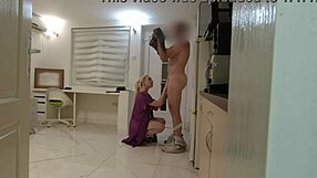Cute Delivery Guy Returns Flowers I Suck His Cock Deep Blowjob!