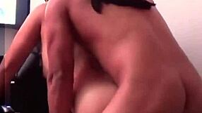 Wife cheats hard with lover in bedroom while hubby slaves at work