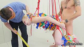 they took this slutty sweetie to butthole asylum for brutal anal ass licking pain