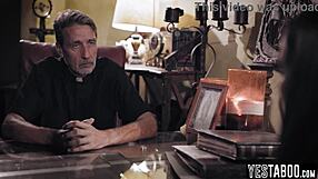 Cheating Busty Milf Fucks Mature Priest