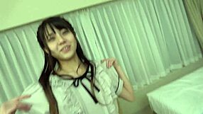 hey look at this gorgeous petite japanese girl with super slim waist servicing her friend erotically with her tiny skinny body