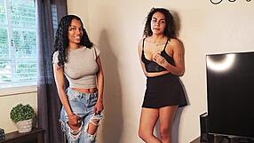 mara luv's first deepthroat cum swallow threesome